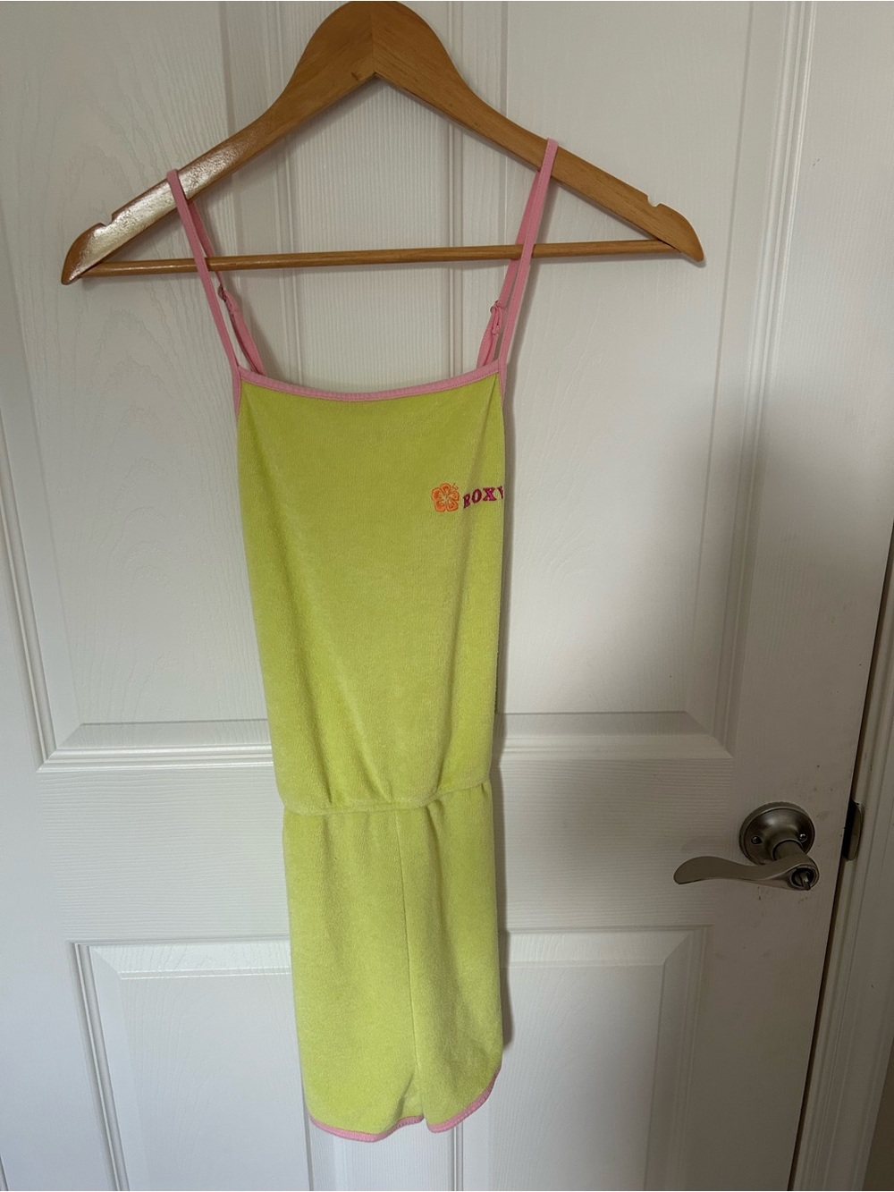 Roxy Lime Green and Pink Kids Swim Coverup sz xxlarge